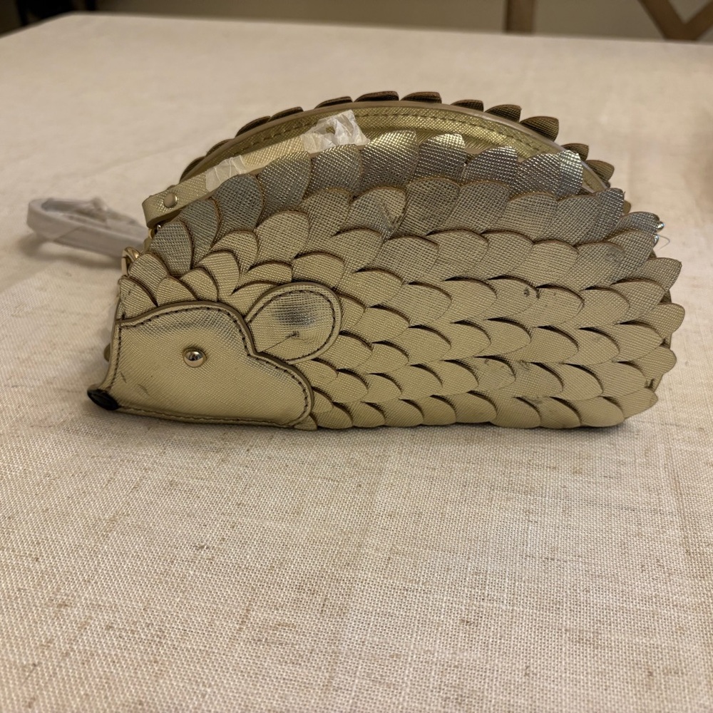 Kate Spade rare Gold Hedgehog Crossbody Purse